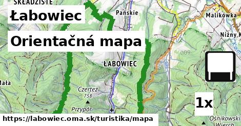 orientačná mapa v Łabowiec