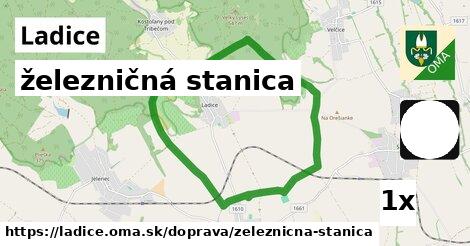 železničná stanica, Ladice