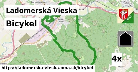 bicykel v Ladomerská Vieska