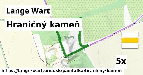 hraničný kameň v Lange Wart