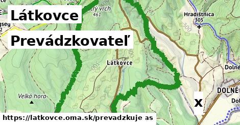 prevádzkovateľ v Látkovce