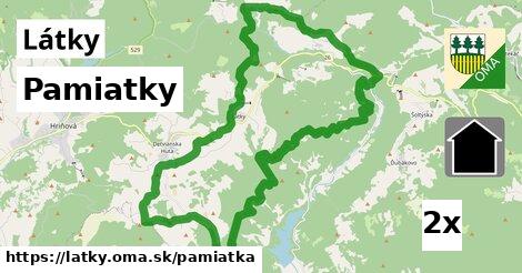 pamiatky v Látky