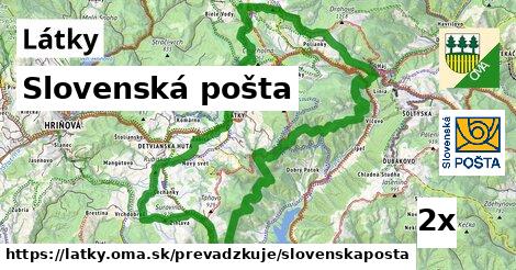 Slovenská pošta, Látky