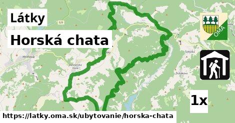 Horská chata, Látky