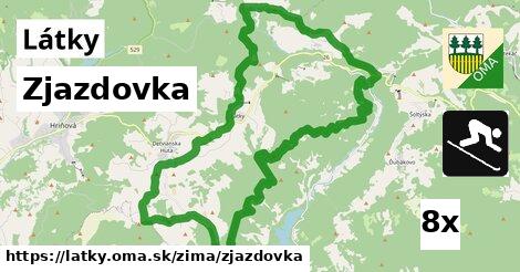 Zjazdovka, Látky