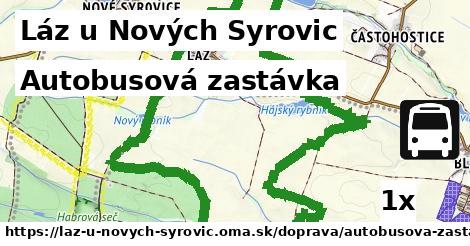 autobusová zastávka v Láz u Nových Syrovic