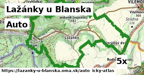 auto v Lažánky u Blanska