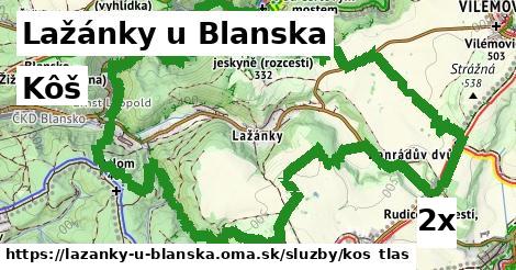 kôš v Lažánky u Blanska