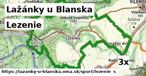 Lezenie, Lažánky u Blanska