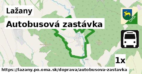 Autobusová zastávka, Lažany, okres PO