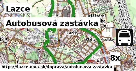 Autobusová zastávka, Lazce