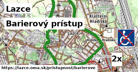 Barierový prístup, Lazce