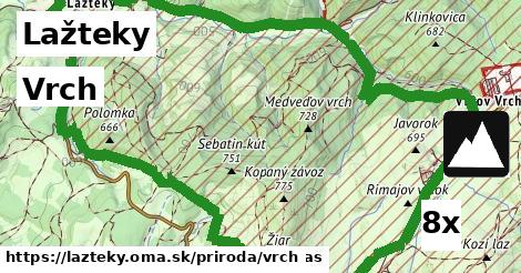 Vrch, Lažteky