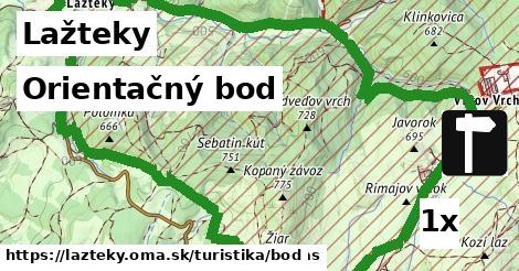 Orientačný bod, Lažteky