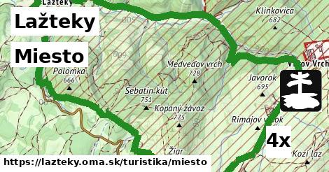 Miesto, Lažteky