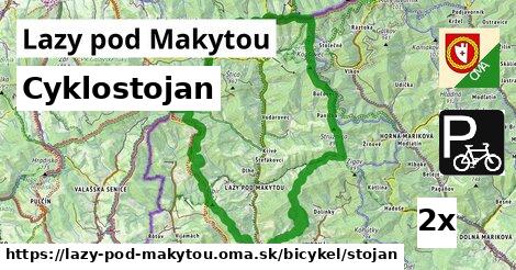 Cyklostojan, Lazy pod Makytou