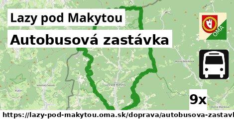 Autobusová zastávka, Lazy pod Makytou