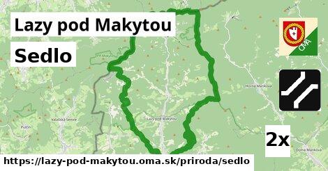 Sedlo, Lazy pod Makytou