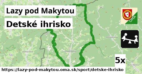 Detské ihrisko, Lazy pod Makytou