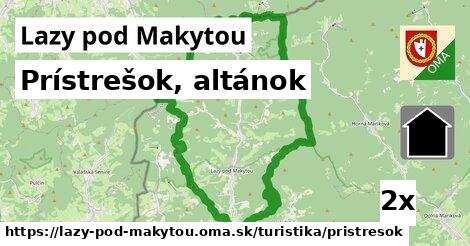 Prístrešok, altánok, Lazy pod Makytou