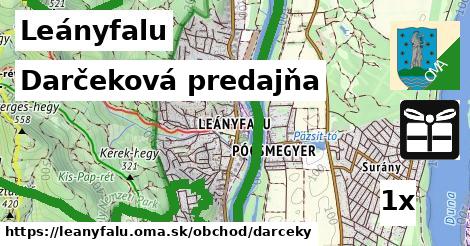 Darčeková predajňa, Leányfalu