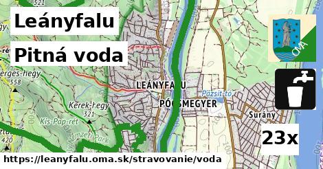 Pitná voda, Leányfalu