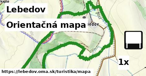 orientačná mapa v Lebedov