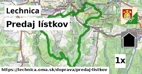 predaj lístkov v Lechnica