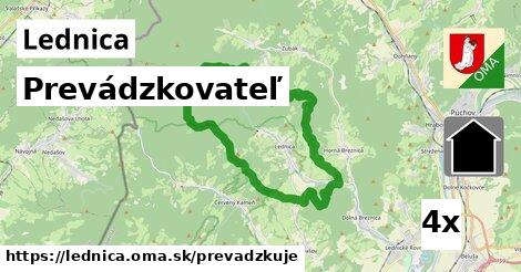 prevádzkovateľ v Lednica