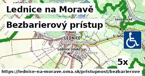 bezbarierový prístup v Lednice na Moravě