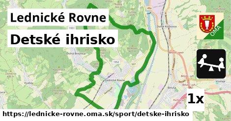 Detské ihrisko, Lednické Rovne