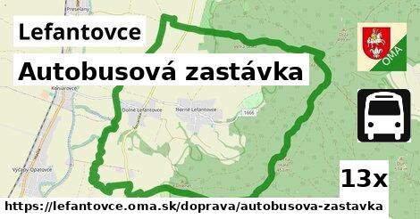 Autobusová zastávka, Lefantovce