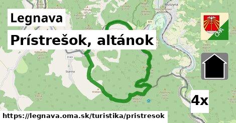 Prístrešok, altánok, Legnava