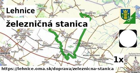 železničná stanica, Lehnice