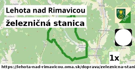 železničná stanica, Lehota nad Rimavicou