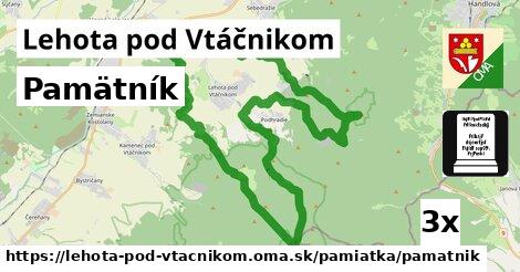 Pamätník, Lehota pod Vtáčnikom