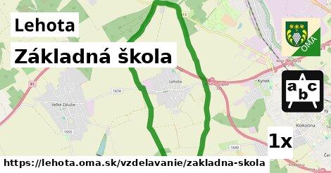 Základná škola, Lehota