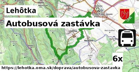 Autobusová zastávka, Lehôtka