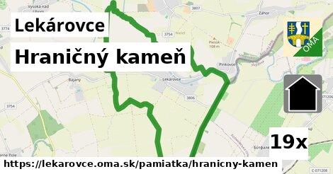 Hraničný kameň, Lekárovce