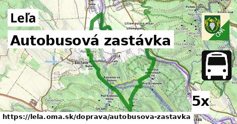 Autobusová zastávka, Leľa