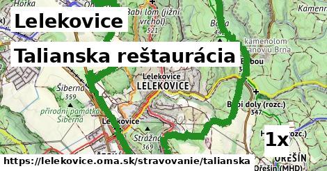 talianska reštaurácia v Lelekovice