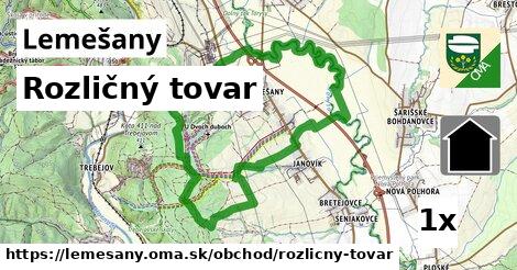 rozličný tovar v Lemešany