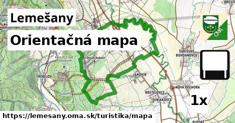 Orientačná mapa, Lemešany