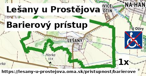 barierový prístup v Lešany u Prostějova