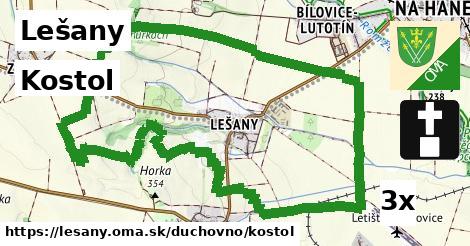 kostol v Lešany