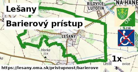 Barierový prístup, Lešany