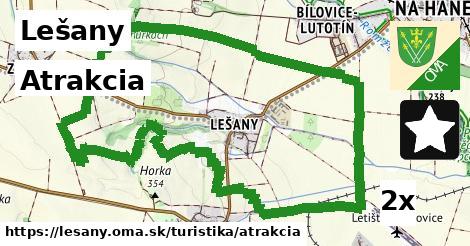 Atrakcia, Lešany