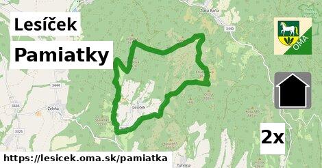 pamiatky v Lesíček