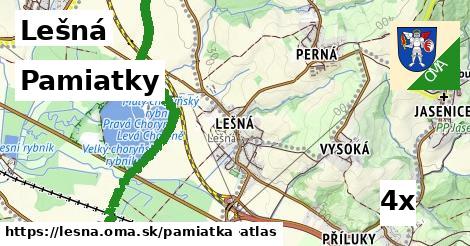 pamiatky v Lešná