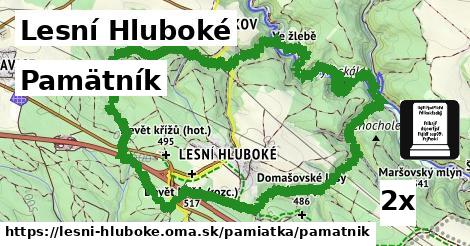 Pamätník, Lesní Hluboké